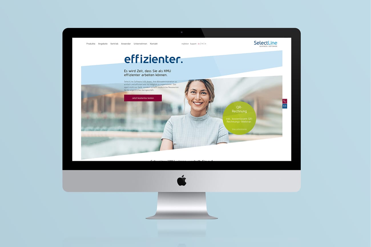 Website SelectLine Software AG