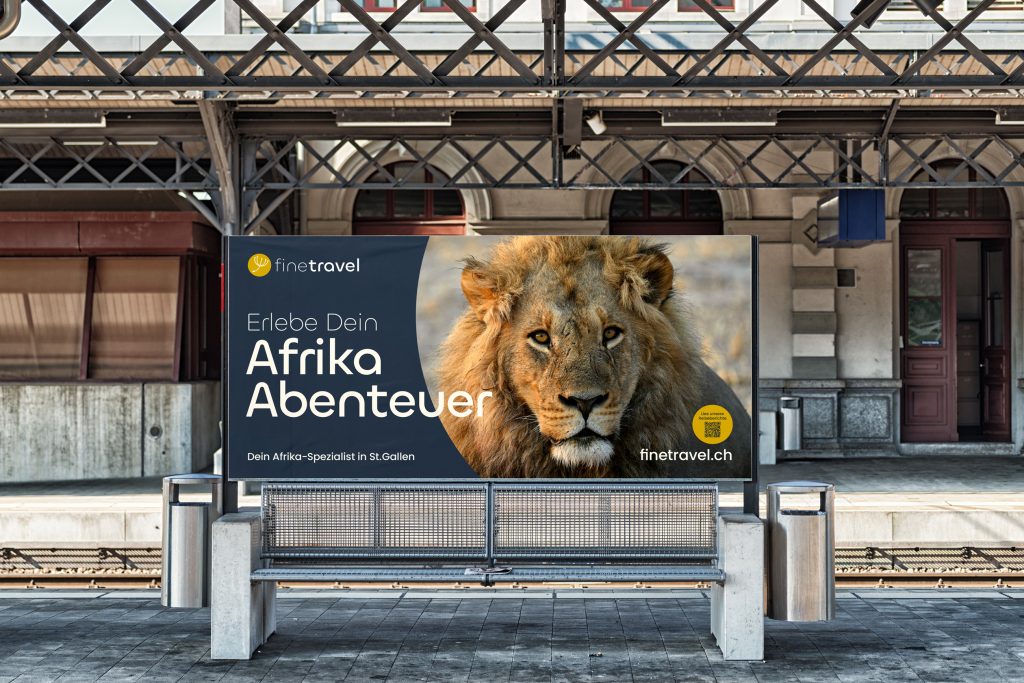 Plakat finetravel in St.Gallen